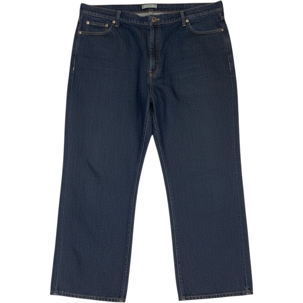 L.L.Bean Men Dark Wash Blue Jeans Straight Leg Big & Tall Size 44x29 natural fit